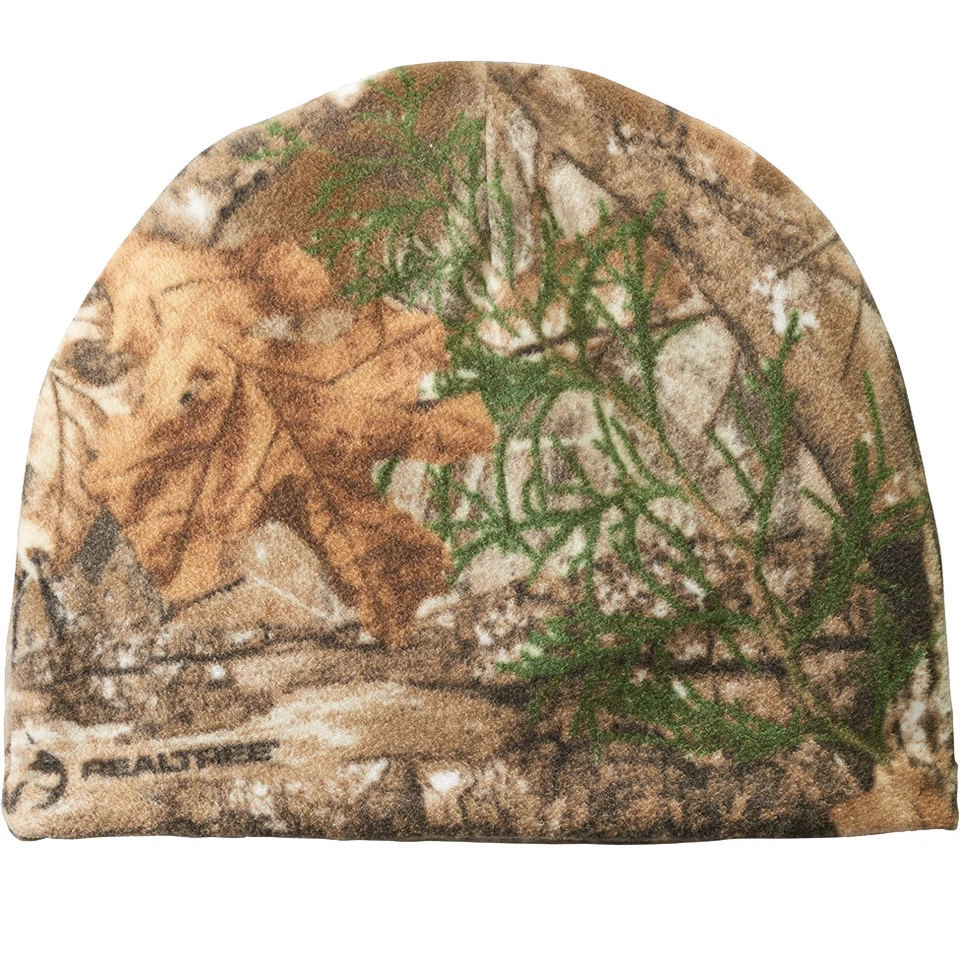 POLAR FLEECE Camo BEANIE Mossy, Realtree Xtra, Edge, Country Hunting Hat Unisex - Image 1 of 1