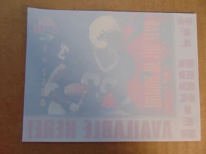 1995 Clásico Draft Ki-Lana Carter NFL Novato del Año--Calcomanía Ventana Pegatina - Imagen 1 de 2
