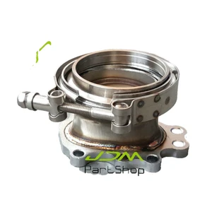 Adaptador de conversión de 8 pernos T25 T28 GT25 GT28 a brida de banda V de 3" + abrazadera sin satén - Imagen 1 de 10