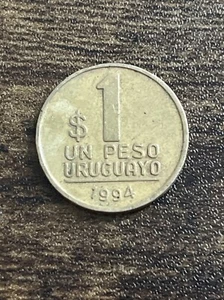 1994 Uruguay 1 Peso Jose Gervasio Artigas Actual Coin TK6527* - Picture 1 of 3