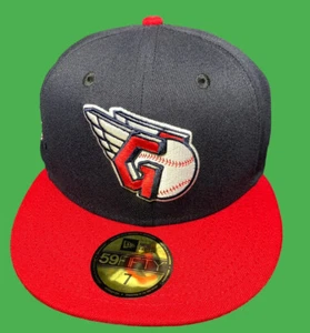 Era Cleveland Guardians 5950 Fitted Hat, Hat Club Progressive Field Size 7 - Picture 1 of 8