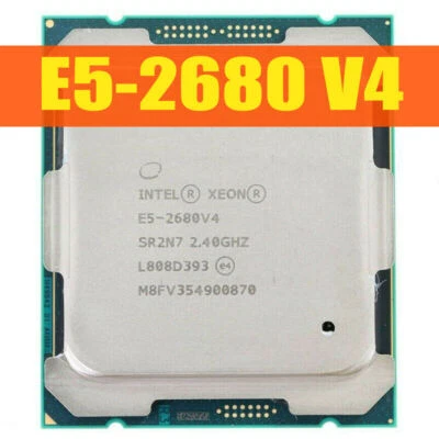 Intel Xeon E5-2680 V4 2.4GHz SR2N7 14-Core 28T CPU Processor Socket 2011-3 120W - Image 1 of 2