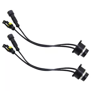 2x D2S D4S HID Ballast AMP Wire Harness Adapter Xenon Light Bulb Cable Connector - Picture 1 of 6