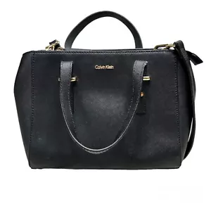 Bandolera pequeña de cuero Saffiano Calvin Klein H6DE15AC negra - Imagen 1 de 11