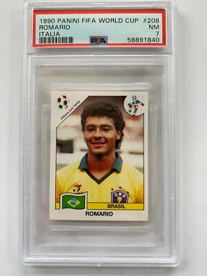 1990 Romario Panini Copa do Mundo FIFA Itália PSA - Imagem 1 de 2