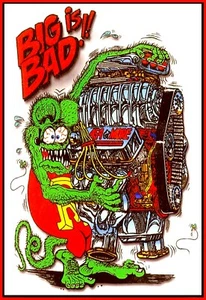 RAT FINK BIG DADDY ED ROTH RAT ROD HOT ROD MOTOCICLETAS HERRAMIENTAS PISTOLAS PEGATINA - Imagen 1 de 1