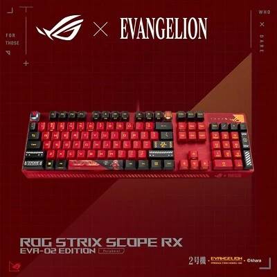 ASUS Evangelion ROG Strix Scope RX EVA-02 Edition Blue Keys Mechanical Keyboard - Image 1 of 4