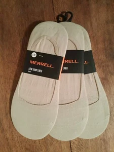 Merrell Low Vamp Liner Socks Tan Nude Size Large XL - Picture 1 of 2