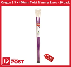 New Oregon 3.3 x 440mm Twist Trimmer Lines - 20 pack + Free Shipping - Picture 1 of 1