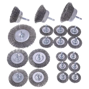 Juego De 20 Cepillos De Alambre Para Taladro Rueda Abrasiva Alambre Para Taladro - Imagen 1 de 12