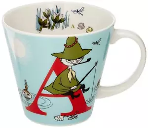 Moomin Initial Mug Cup A MM630-11A Snufkin Yamaka from Japan - Picture 1 of 5