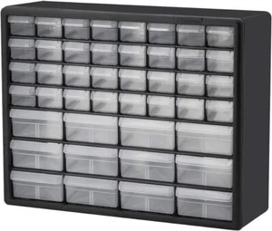 44-Drawer Plastic Parts Storage Hardware Craft Cabinet Organizer Box Container - Picture 1 of 7