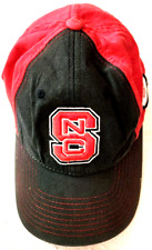 Vintage NCSU NC State Wolffpack Baseball Hat Cap Red And Black Addidas Flexfit