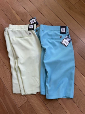 Short de golfe Oxford masculino super seco/2 pares/limão Frost&Sea Breeze tamanho 38 novo com etiquetas! - Imagem 1 de 4