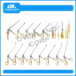 FESS INSTRUMENTS SET, A+ GERMAN STEEL ENDOSCOPIC SINUS CHIRURGY, ENT CHIRURGICAL SET - Bild 1 von 3