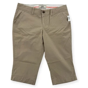 Old Navy Perfect Capris Pants Womens Size 10 Beige Khaki Crop Stretch NWT - Picture 1 of 7