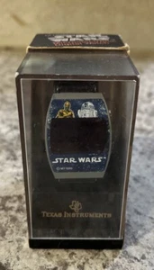 Orologio digitale vintage Texas Instrument Star Wars R2D2 C-3PO 1977 non funzionante - Foto 1 di 15