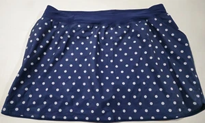 Falda deportiva Lands' End para mujer 24W falda corta natación azul lunares - Imagen 1 de 5