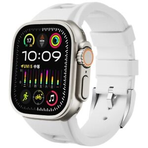 For Apple Watch Series 9 8 7 6 SE Ultra Silicone Sport Band Strap 42/44/45/49mm