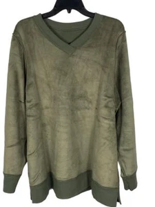 Denim & Co. Women Active Regular Lush Lined Jersey V-Neck Tunic Size XL - Picture 1 of 7