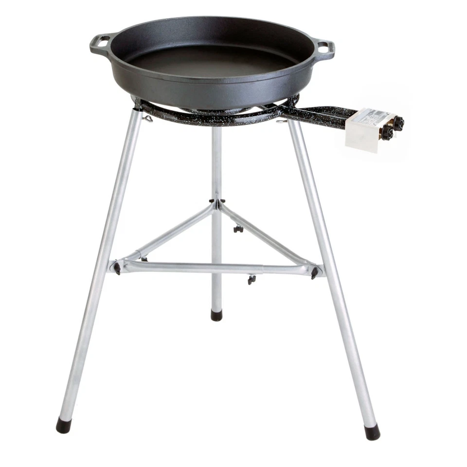 Paella World Gusspfannen Set 1 Brenner mit Paella-Pfanne Gusseisen Ø 38/40 cm Ga - Bild 1 von 1