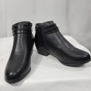 Rise Apparel schwarze Stiefeletten mit seitlichem Reißverschluss Größe 7 - Bild 1 von 9