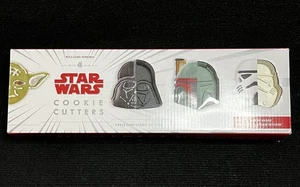 WILLIAMS SONOMA Star Wars Cookie Cutters Yoda Darth Vader Boba Fett Stormtrooper - Picture 1 of 17