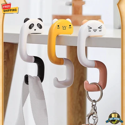 2 PIEZAS Ganchos para Bolsas de Escritorio - Portaequipajes Portátil Lateral de Mesa y Perchas para Mochilas Foto 1 de 4