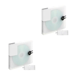 2 Pieces CD Booklet Travel Portable Storage Case Transparent Sleeves Dvd - Afbeelding 1 van 12