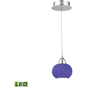 ELK Lighting LCA401-7-15 Ciotola Mini Pendant Chrome with Blue - Picture 1 of 1