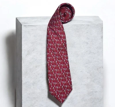 BOTELLAS DE VINO, VASOS Y SACACORCHOS DE VIÑEDO ~ Martha’s Vineyard ~ CORBATA DE SEDA ~ Foto 1 de 4