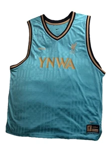 Nike Liverpool Lebron James YNWA Trikot Herren Gr. XL türkis schwarz gold FN3012-392 - Bild 1 von 7