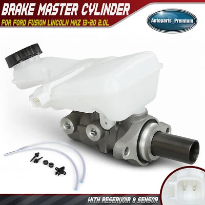Brake Master Cylinder w/ Reservoir+Sensor for Ford Fusion Lincoln MKZ 13-20 2.0L - Image 1 of 4
