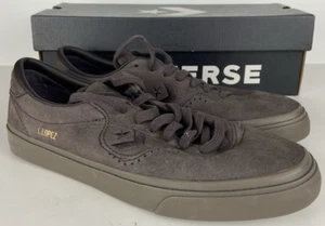 Converse Louie Lopez Pro Ox Coffee Nut Brown Suede Low Top Shoes Mens 7.5 - Picture 1 of 10