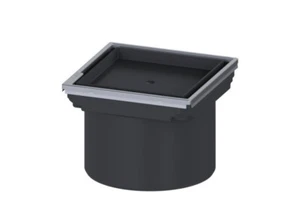 Kessel 48211 Aufsatzstück ABS mit befliessbarer Abdeckung 110x110 Edelstahlramen - Bild 1 von 1
