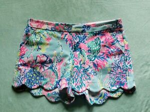 Lilly Pulitzer Buttercup Knit Shorts Beach You To It sz.8 