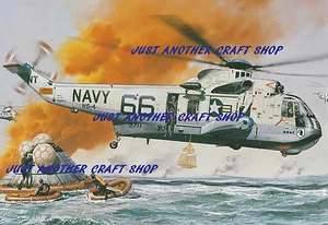 Roy Cross Airfix Westland Sikorsky Sea King Helicopter A4 Poster Artwork 1969 - Bild 1 von 1