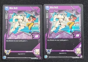 2 x Dragon Ball GT Folie Blitzbohrer T3 Blech Promo DBZ DBGT TCG CCG 2004 SCORE NM - Bild 1 von 19