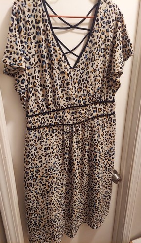 OFF WHITE Abito Monteau Off White Stampa Leopardata Taglia 2X