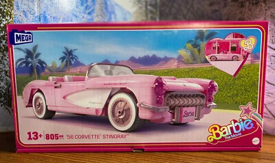 MEGA Barbie la Película 56 CORVETTE STINGRAY Juego de Construcción de Coches HRY24 2024 805 piezas Foto 1 de 4