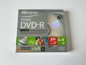 Memorex Mini DVD-R 80mm 8cm Recordable DVD 1.4GB - Picture 1 of 2