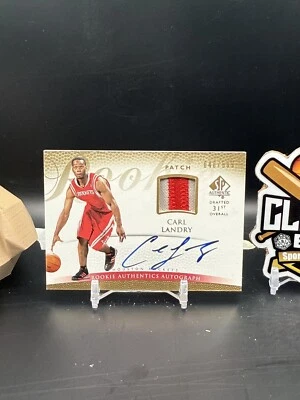 Carl Landry 2007-08 Upper Deck SPA Patch Auto /599 Rockets (CBR) - Image 1 of 2