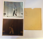 Vtg 1940's 3Pc Lot B&W 8 x 10 Photograph and Negative Fire Eater Breather Geek