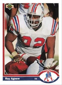 1991 Upper Deck Football Ray Agnew New England Patriots #352 - Picture 1 of 2