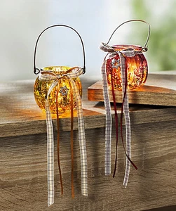 Teelichthalter aus Glas, 2er-Set Landhaus,Teelichthalter ,Tischdekoration* NEU * - Bild 1 von 2