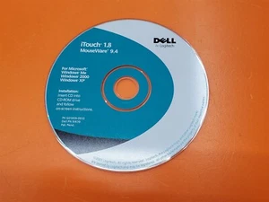 ⭐️⭐️⭐️⭐️⭐️Dell By Logitech iTouch 1.8 MouseWare 9.4 Windows Me/2000/XP Disc Only - Picture 1 of 3