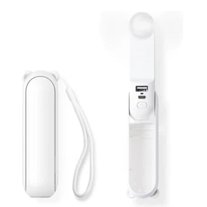 New 3 IN 1 Outdoor Handheld Mini Fan with Power Bank for Travel Summer Birthday - Picture 1 of 14
