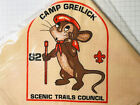 Camp Greilick 1982 Beige Halstuch Scenic Trails Council MI Bdr (LB137)