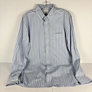 Camisa de vestir Faconnable Classique 16,5 42 L azul a rayas 100 % algodón para hombre - Imagen 1 de 12