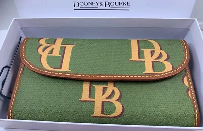 Cartera clutch continental con monograma Dooney & Bourke aguacate 🥑 Color Foto 1 de 4